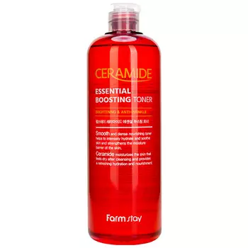 FARMSTAY Тонер-бустер для лица укрепляющий с керамидами Ceramide Essential Boosting Toner