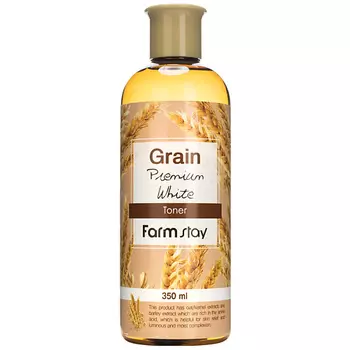 FARMSTAY Тонер для лица выравнивающий с экстрактом ростков пшеницы Grain Premium White Toner