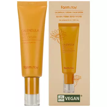 FARMSTAY Успокаивающий крем для век с экстрактом календулы Calming & Hydrating