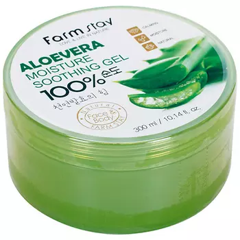 FARMSTAY Увлажняющий успокаивающий гель с экстрактом алоэ вера Aloevera Moisture Soothing Gel