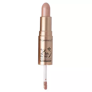 FARRES Хайлайтер для лица 2 в 1 HIGHLIGHT ILLUMINADOR