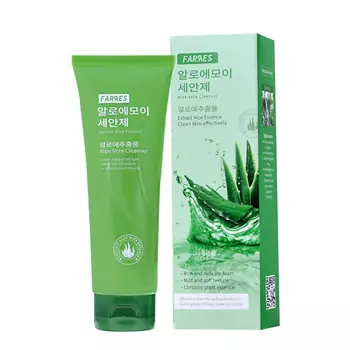 FARRES Молочко для очищения "Essence Clean" с экстрактом алоэ 120.0