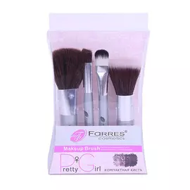 FARRES Набор 4 кисти для тональной основы, пудры и румян