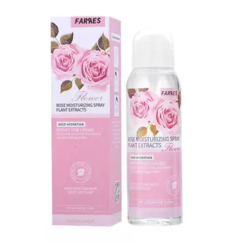 FARRES Спрей для макияжа фиксирующий "Rose" с гиалуроновой кислотой 160.0