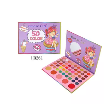 FARRES Тени для век 50 цветов CUPCAKE