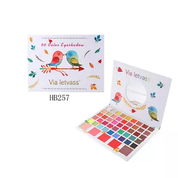 Farres Тени для век 50 цветов LOVE BIRDS