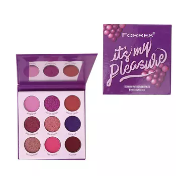 FARRES Тени для век 9 цветов TASTY