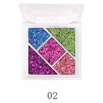 FARRES Тени для век "Heavy Metal Glitter" 5 цветов