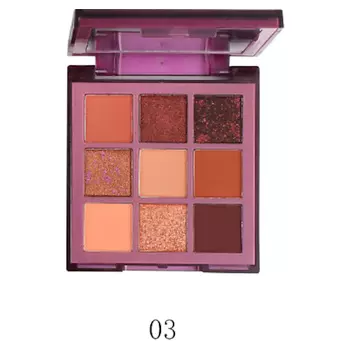 FARRES Тени для век "Military Toffee Brown" 9 цветов