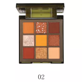 FARRES Тени для век "Military Toffee Brown" 9 цветов