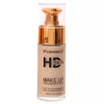 FARRES Тональный крем в стекляном флаконе с дозатором HD SKIN