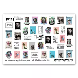 FASHION NAILS Слайдер дизайн для ногтей "Art Style"