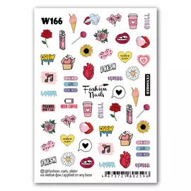 FASHION NAILS Слайдер дизайн для ногтей "Chill"