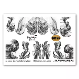 FASHION NAILS Слайдер дизайн для ногтей "Дым"