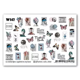 FASHION NAILS Слайдер дизайн для ногтей "Imagination"