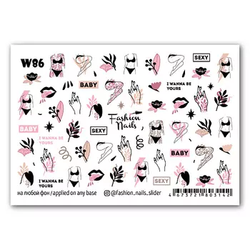 FASHION NAILS Слайдер дизайн для ногтей "Крошка"