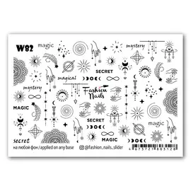 FASHION NAILS Слайдер дизайн для ногтей "Mystery"