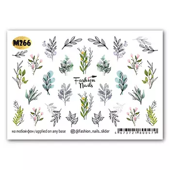 FASHION NAILS Слайдер дизайн для ногтей "Нежность"