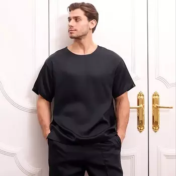 FATLAN Пижама: Футболка + Шорты "Black" UNISEX