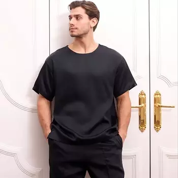 FATLAN Пижама: Футболка + Шорты "Black" UNISEX