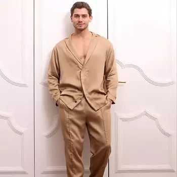 FATLAN Пижама костюмного типа: Рубашка + Брюки "Gold" UNISEX