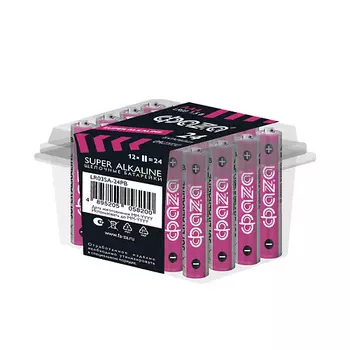 ФАZА Батарейки Щелочные Super Alkaline LR03 ,PB-24, шб 24 шт.