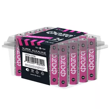 ФАZА Батарейки Щелочные Super Alkaline LR 6, PB-24, шб 24 шт.