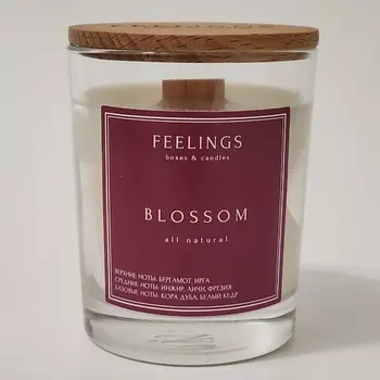 FEELINGS Свеча ароматическая из соевого воска "Blossom"