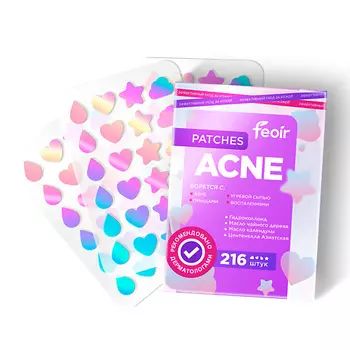 FEOIR Патчи от прыщей и акне пластыри уходовые точеч 216.0