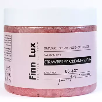 FINNLUX Скраб антицеллюлитный для тела "Strawberry cream+sugar" 380.0