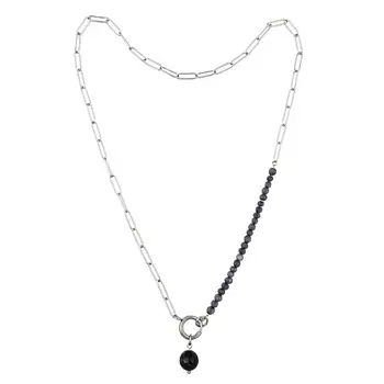 FIORE LUNA Колье AGAT GREY