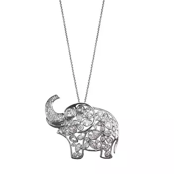 FIORE LUNA Колье-брошь Слоник