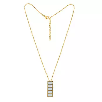 FIORE LUNA Колье Пирамида SHELL WHITE