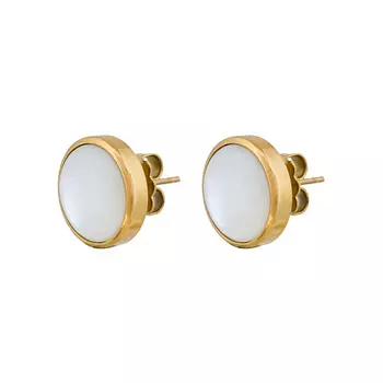 FIORE LUNA Пусеты Сфера SHELL WHITE