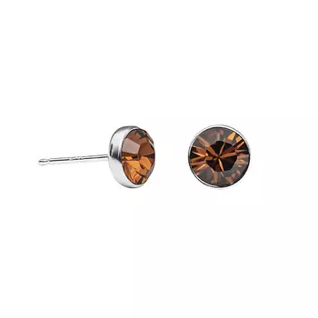 FIORE LUNA Пусеты Smoked Topaz