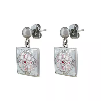 FIORE LUNA Серьги ENAMEL ROSE