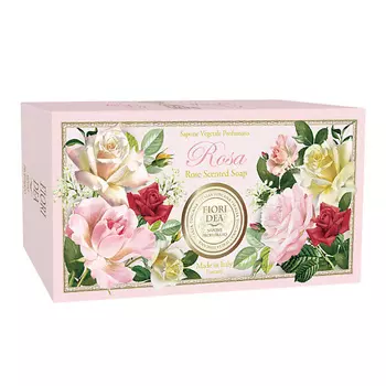 FIORI DEA Набор Мыло кусковое Роза Fiori Dea Rose Scented Soap