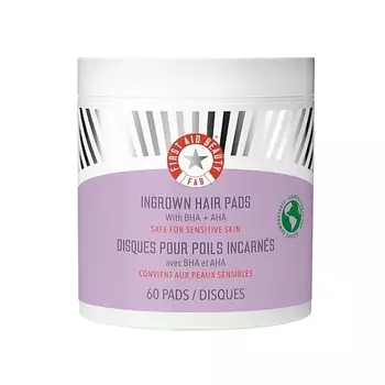 FIRST AID BEAUTY Подушечки для вросших волос Ingrown Hair Pads, 60 шт