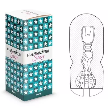 ФЛЕШНАШ Pure Touch Мастурбатор Флешнаш с эффектом отсоса