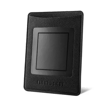 FLEXPOCKET Чехол для карты на телефон с прозрачным окном, из экокожи Saffiano