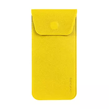 FLEXPOCKET Футляр для ручек/очков Flexpocket из экокожи Saffiano, на магните, цвет - желтый