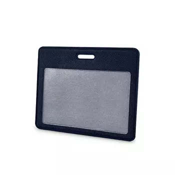 FLEXPOCKET Карман для пропуска, бейджа или проездного из экокожи, горизонтальный