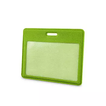 FLEXPOCKET Карман для пропуска, бейджа или проездного из экокожи, горизонтальный