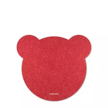 FLEXPOCKET Коврик из фетра для компьютерной мыши в форме медведя