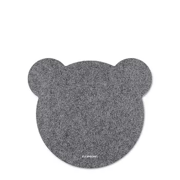 FLEXPOCKET Коврик из фетра для компьютерной мыши в форме медведя