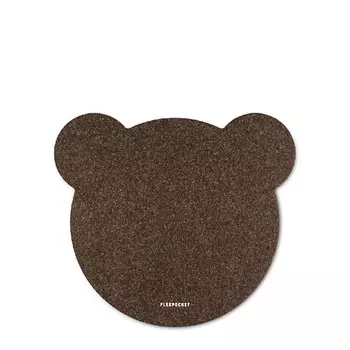 FLEXPOCKET Коврик из фетра для компьютерной мыши в форме медведя