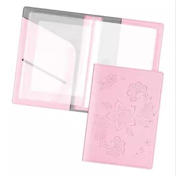 FLEXPOCKET Обложка для автодокументов из экокожи с прозрачными вкладышами