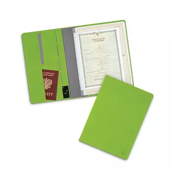 FLEXPOCKET Органайзер для семейных документов из экокожи А4 формата