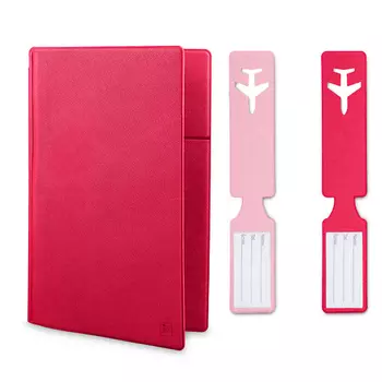 FLEXPOCKET Семейный органайзер для документов с двумя багажными бирками в подарочной упаковке