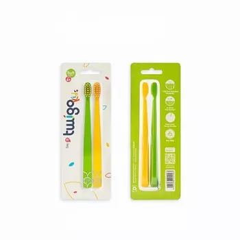 FLIPPER Набор из 2х зубных щеток для детей TWIGO KIDS